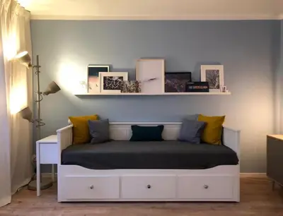 Ein Sitzbereich in der Unterkunft Möblierte Ferienwohnung in Dresden Laubegast