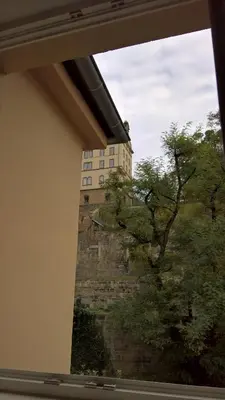 Das Gebäude in dem sich die Ferienwohnung befindet
