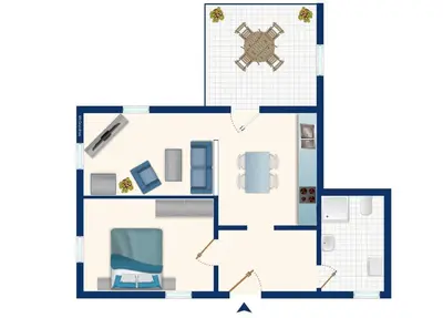 Grundriss der Unterkunft Ferienwohnung im Fachwerkhaus Maxen