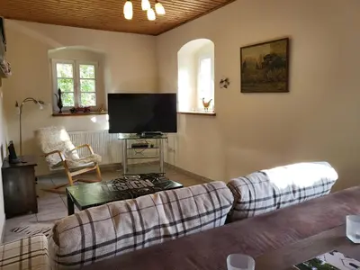 TV/Unterhaltungsangebot in der Unterkunft Ferienwohnung im Fachwerkhaus Maxen