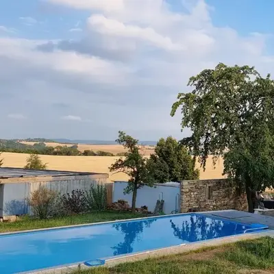Alte Scheune Rietzschelhof mit Pool