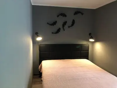 Ein Bett oder Betten in einem Zimmer der Unterkunft Studio Apartment in Dresden-Neustadt