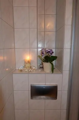 Ein Badezimmer in der Unterkunft Im Kuckucksnest