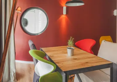 Ein Sitzbereich in der Unterkunft Staycity Aparthotels Dresden City Centre