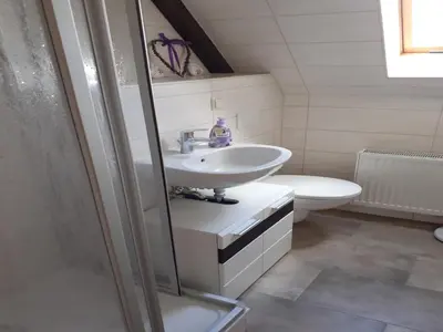 Ein Badezimmer in der Unterkunft Familienspaß in Lichtenhain