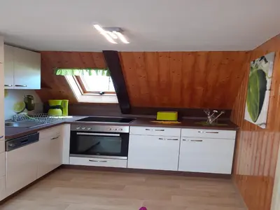 Küche/Küchenzeile in der Unterkunft Familienspaß in Lichtenhain