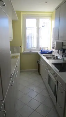 Küche/Küchenzeile in der Unterkunft Ferienwohnung Schütze