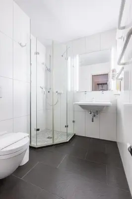 Ein Badezimmer in der Unterkunft Bildungsgut Schmochtitz