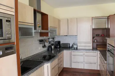 Küche/Küchenzeile in der Unterkunft Apartmenthaus Zentral Bad Schandau