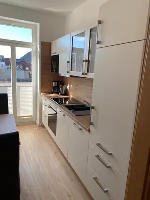 Küche/Küchenzeile in der Unterkunft Apartmenthaus Zentral Bad Schandau