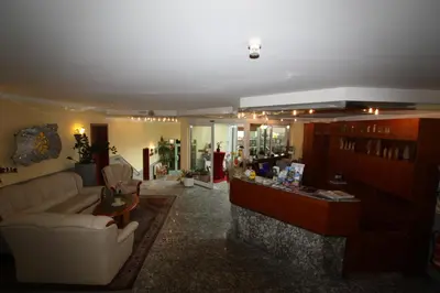Ein Sitzbereich in der Unterkunft Hotel Bürgerhof