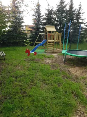 Ein Kinderspielbereich in der Unterkunft Gästehaus Schirner
