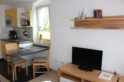 Küche/Küchenzeile in der Unterkunft Weber Apartments