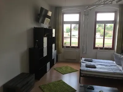 Ein Bett oder Betten in einem Zimmer der Unterkunft Apartment Naumann