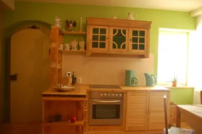 Küche/Küchenzeile in der Unterkunft Ferienwohnung Katzstein