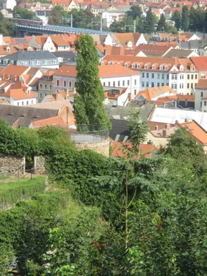 Ein allgemeiner Blick auf Meißen oder ein Stadtblick von der Ferienwohnung aus