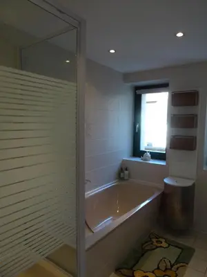 Ein Badezimmer in der Unterkunft Apartment Zum Keulenbergblick