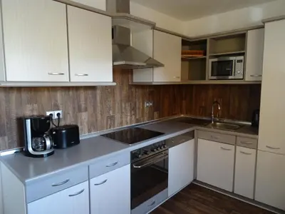 Küche/Küchenzeile in der Unterkunft Apartment Zum Keulenbergblick