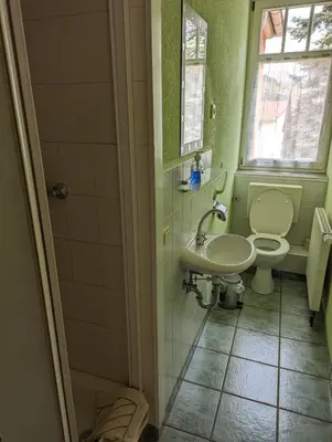 Ein Badezimmer in der Unterkunft Ferienwohnungen Langer