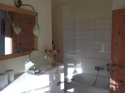 Ein Badezimmer in der Unterkunft Ferienwohnung Geißler