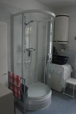 Ein Badezimmer in der Unterkunft apartment Anna