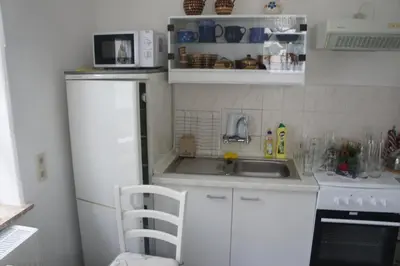 Küche/Küchenzeile in der Unterkunft apartment Anna