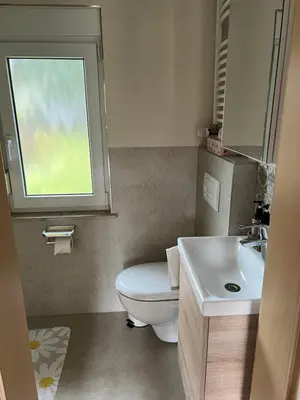 Ein Badezimmer in der Unterkunft Ferienhaus Fuxbau