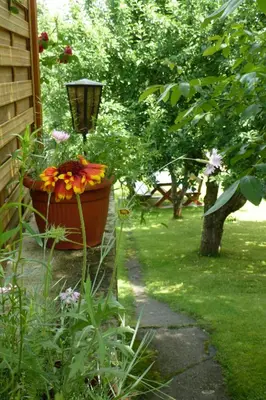Ein Garten an der Unterkunft Feriendomizil Elbsandsteingebirge