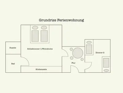 Grundriss der Unterkunft Holzhaus 