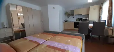 Küche/Küchenzeile in der Unterkunft Ferienwohnung im Prossner Gründel