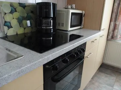 Küche/Küchenzeile in der Unterkunft Ferienwohnung im Prossner Gründel