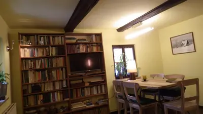 Die Bibliothek im Ferienhaus