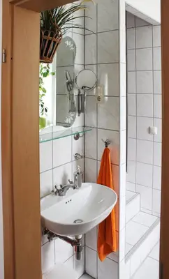 Ein Badezimmer in der Unterkunft Pension Pieschen Dresden