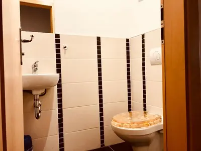Ein Badezimmer in der Unterkunft Ferienwohnungen 