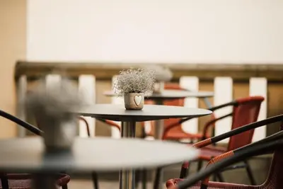 Ein Restaurant oder anderes Speiselokal in der Unterkunft Hotel Freyhof