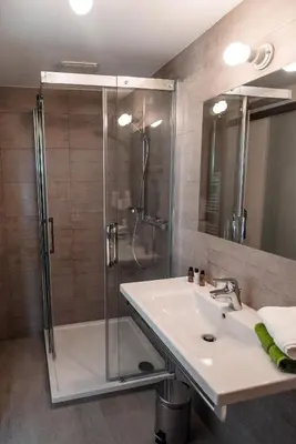Ein Badezimmer in der Unterkunft Hotel Freyhof