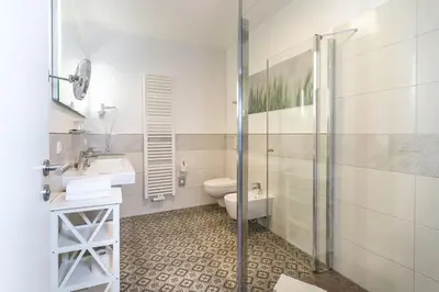 Ein Badezimmer in der Unterkunft Pirnscher Hof - Hotel Garni