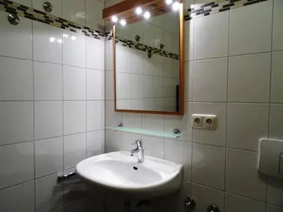 Ein Badezimmer in der Unterkunft Alte Kelterei