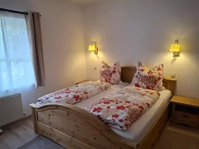 Ein Bett oder Betten in einem Zimmer der Unterkunft Jägerheim Löbsal