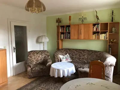 Ein Sitzbereich in der Unterkunft Ferienwohnungen in Dresden