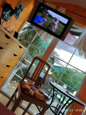 TV/Unterhaltungsangebot in der Unterkunft Gartenhaus Nossen