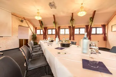 Der Geschäftsbereich oder Konferenzraum in der Unterkunft Hotel Kreller