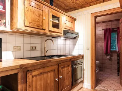 Küche/Küchenzeile in der Unterkunft Das Forsthaus Hotelapartments