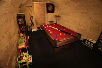Ein Billardtisch in der Unterkunft Villa Arizona