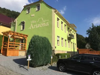 Das Gebäude in dem sich die Ferienwohnung befindet