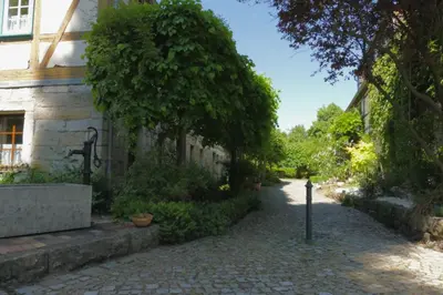 Ein Garten an der Unterkunft No.5 - Ferienwohnung Schkade