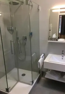 Ein Badezimmer in der Unterkunft Hotel Schloss Rabenstein