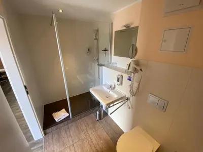 Ein Badezimmer in der Unterkunft Weingut Jan Ulrich
