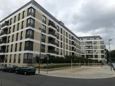 Das Gebäude in dem sich die Ferienwohnung befindet