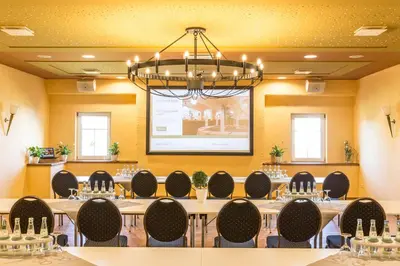 Der Geschäftsbereich oder Konferenzraum in der Unterkunft Landhotel Sonnenhof